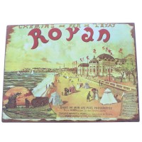 Plaques murales métal déco Royan 24 x 32 cm